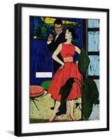 Marriage Bait  - Saturday Evening Post "Men at the Top", August 17, 1957 pg.26-Morgan Kane-Framed Giclee Print