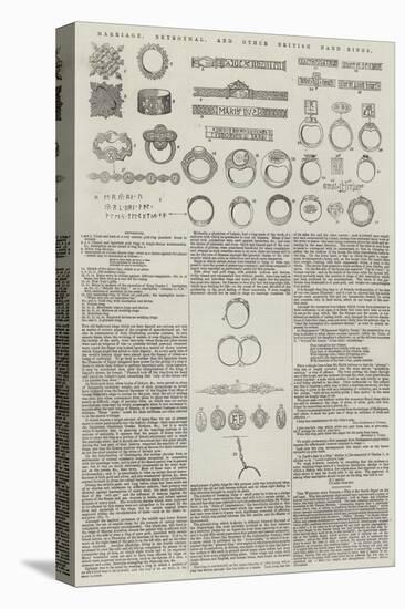 Marriage, Betrothal, and Other British Hand-Rings-null-Stretched Canvas