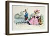 Marriage by the Book, Caricature from Les Metamorphoses du Jour Series, Reprinted in 1854-Grandville-Framed Giclee Print