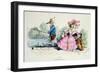Marriage by the Book, Caricature from Les Metamorphoses du Jour Series, Reprinted in 1854-Grandville-Framed Giclee Print