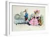 Marriage by the Book, Caricature from Les Metamorphoses du Jour Series, Reprinted in 1854-Grandville-Framed Giclee Print