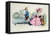 Marriage by the Book, Caricature from Les Metamorphoses du Jour Series, Reprinted in 1854-Grandville-Framed Stretched Canvas