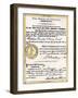 Marriage Certificate of Abraham Lincoln and Mary Todd, 1847-null-Framed Giclee Print