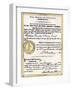 Marriage Certificate of Abraham Lincoln and Mary Todd, 1847-null-Framed Giclee Print