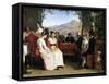 Marriage Contract in Italy, 1831-Guillaume Bodinier-Framed Stretched Canvas