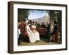 Marriage Contract in Italy, 1831-Guillaume Bodinier-Framed Giclee Print