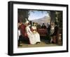 Marriage Contract in Italy, 1831-Guillaume Bodinier-Framed Giclee Print