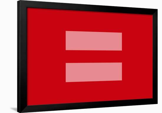 Marriage Equality Symbol-null-Framed Art Print