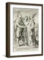 Marriage for Pleasure, Plate 1 of The Marriage Trilogy, c.1594-Jan Saenredam-Framed Giclee Print