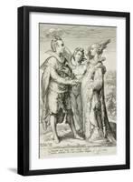 Marriage for Pleasure, Plate 1 of The Marriage Trilogy, c.1594-Jan Saenredam-Framed Giclee Print