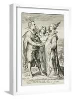 Marriage for Pleasure, Plate 1 of The Marriage Trilogy, c.1594-Jan Saenredam-Framed Giclee Print