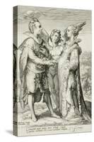 Marriage for Pleasure, Plate 1 of The Marriage Trilogy, c.1594-Jan Saenredam-Stretched Canvas