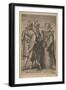Marriage for Wealth Officiated by the Devil, Ca. 1600-Jan Saenredam-Framed Giclee Print