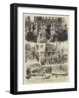 Marriage in High Life, the Wedding of Lady Thedora Grosvenor and Mr T Merthyr Guest-null-Framed Giclee Print