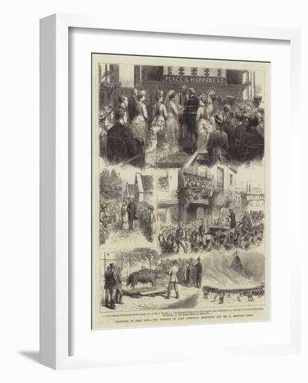 Marriage in High Life, the Wedding of Lady Thedora Grosvenor and Mr T Merthyr Guest-null-Framed Giclee Print