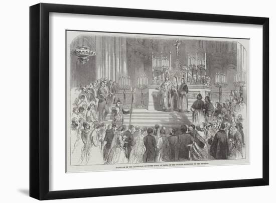 Marriage in the Cathedral of Notre Dame, at Paris, of the Couples Portioned by the Emperor-null-Framed Giclee Print