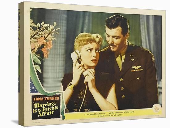 Marriage is a Private Affair, 1944-null-Stretched Canvas