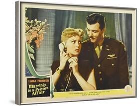 Marriage is a Private Affair, 1944-null-Framed Art Print