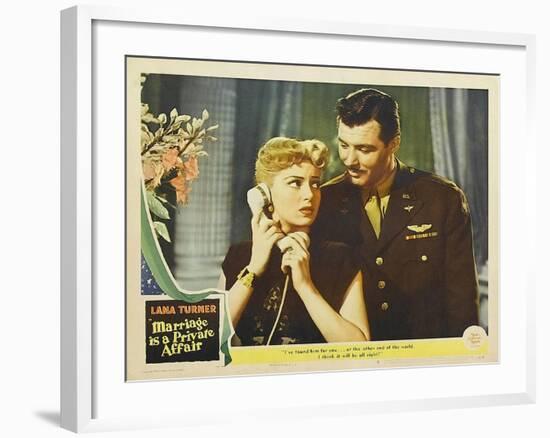 Marriage is a Private Affair, 1944-null-Framed Art Print