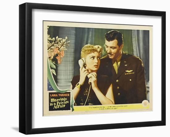 Marriage is a Private Affair, 1944-null-Framed Art Print