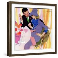 Marriage Is Not For Me  - Saturday Evening Post "Leading Ladies", June 15, 1957 pg.40-Robert Meyers-Framed Giclee Print