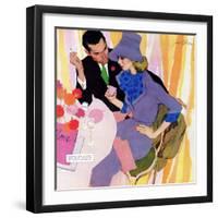 Marriage Is Not For Me  - Saturday Evening Post "Leading Ladies", June 15, 1957 pg.40-Robert Meyers-Framed Giclee Print