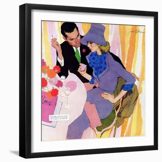 Marriage Is Not For Me  - Saturday Evening Post "Leading Ladies", June 15, 1957 pg.40-Robert Meyers-Framed Giclee Print