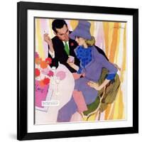 Marriage Is Not For Me  - Saturday Evening Post "Leading Ladies", June 15, 1957 pg.40-Robert Meyers-Framed Giclee Print