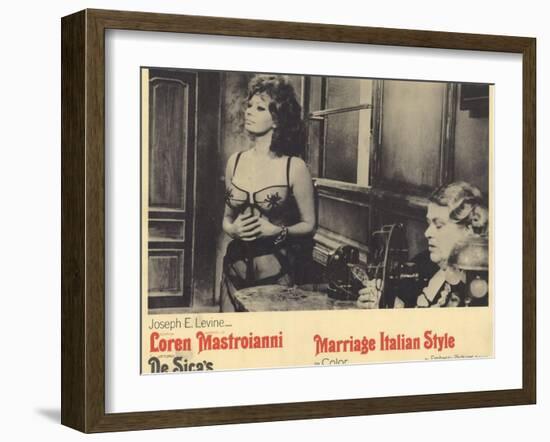 Marriage - Italian Style, 1965-null-Framed Art Print