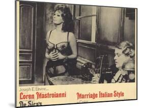 Marriage - Italian Style, 1965-null-Mounted Art Print