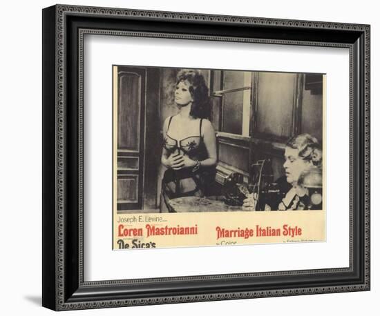 Marriage - Italian Style, 1965-null-Framed Art Print