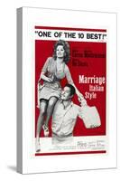 MARRIAGE ITALIAN STYLE, US poster, Sophia Loren, Marcello Mastroianni, 1964-null-Stretched Canvas