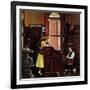 "Marriage License" Saturday Evening Post Cover, June 11,1955-Norman Rockwell-Framed Giclee Print