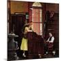 "Marriage License" Saturday Evening Post Cover, June 11,1955-Norman Rockwell-Mounted Giclee Print