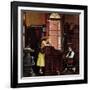 "Marriage License" Saturday Evening Post Cover, June 11,1955-Norman Rockwell-Framed Giclee Print