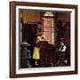 "Marriage License" Saturday Evening Post Cover, June 11,1955-Norman Rockwell-Framed Giclee Print