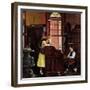 "Marriage License" Saturday Evening Post Cover, June 11,1955-Norman Rockwell-Framed Giclee Print