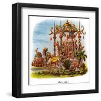 Marriage - Mardi Gras Parade Float Design-null-Framed Art Print