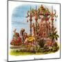 Marriage - Mardi Gras Parade Float Design-null-Mounted Art Print