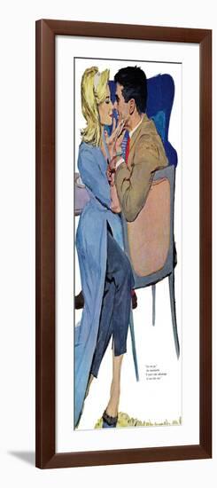 Marriage Mood - Saturday Evening Post "Leading Ladies", March 5, 1960 pg.25-Lynn Buckham-Framed Giclee Print