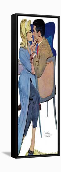Marriage Mood - Saturday Evening Post "Leading Ladies", March 5, 1960 pg.25-Lynn Buckham-Framed Stretched Canvas