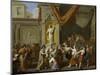 Marriage of Alexander the Great-Gerard Hoet-Mounted Art Print