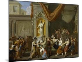 Marriage of Alexander the Great-Gerard Hoet-Mounted Art Print