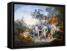 Marriage of Cupid and Psyche-Francois Boucher-Framed Stretched Canvas