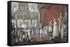 Marriage of Emperor Pedro I Toprincess Amelie de Leuchtenberg-Jean Baptiste Debret-Framed Stretched Canvas