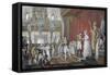 Marriage of Emperor Pedro I Toprincess Amelie de Leuchtenberg-Jean Baptiste Debret-Framed Stretched Canvas
