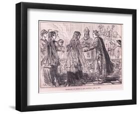 Marriage of Henry I and Matilda Ad 1102-Charles Ricketts-Framed Giclee Print