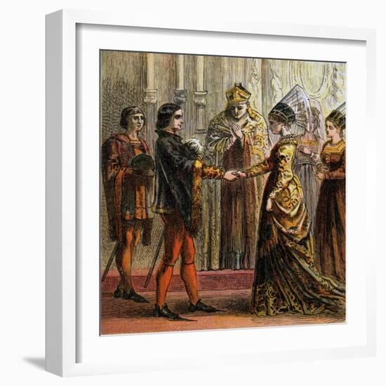 Marriage of Henry V, 1420-null-Framed Giclee Print