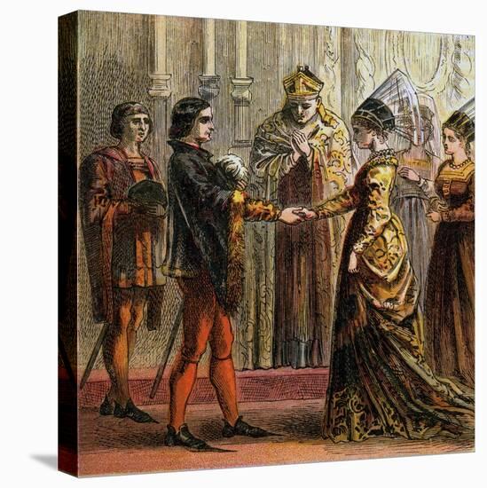 Marriage of Henry V, 1420-null-Stretched Canvas