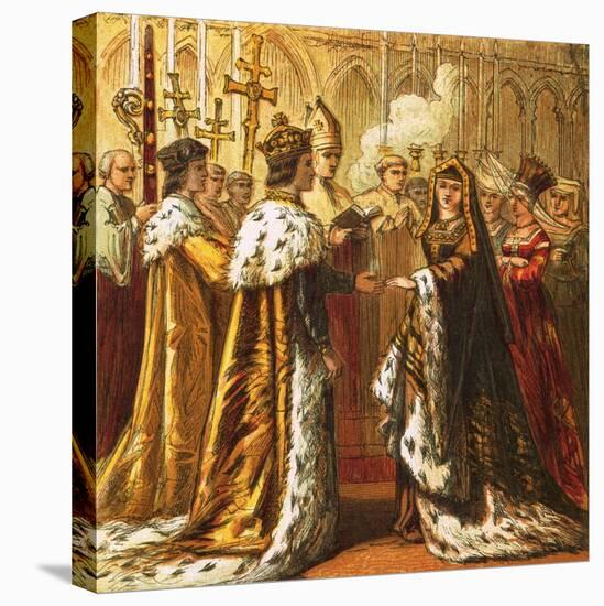 Marriage of Henry Vii-English-Stretched Canvas